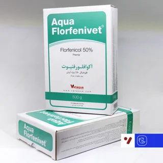 پودر آکوا فلورفنی‌وت ۵۰٪ (Aqua Florfenivet) (فلورفنیکل ۵۰٪) ویژه آبزیان وتاک - وزن ۵۰۰ گرم
