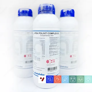 محلول خوراکی آپسا پلی‌ویت کمپلکس با سلنیوم (APSA Polyvit Complex Se) آندرس پینتالوبا - حجم یک لیتر